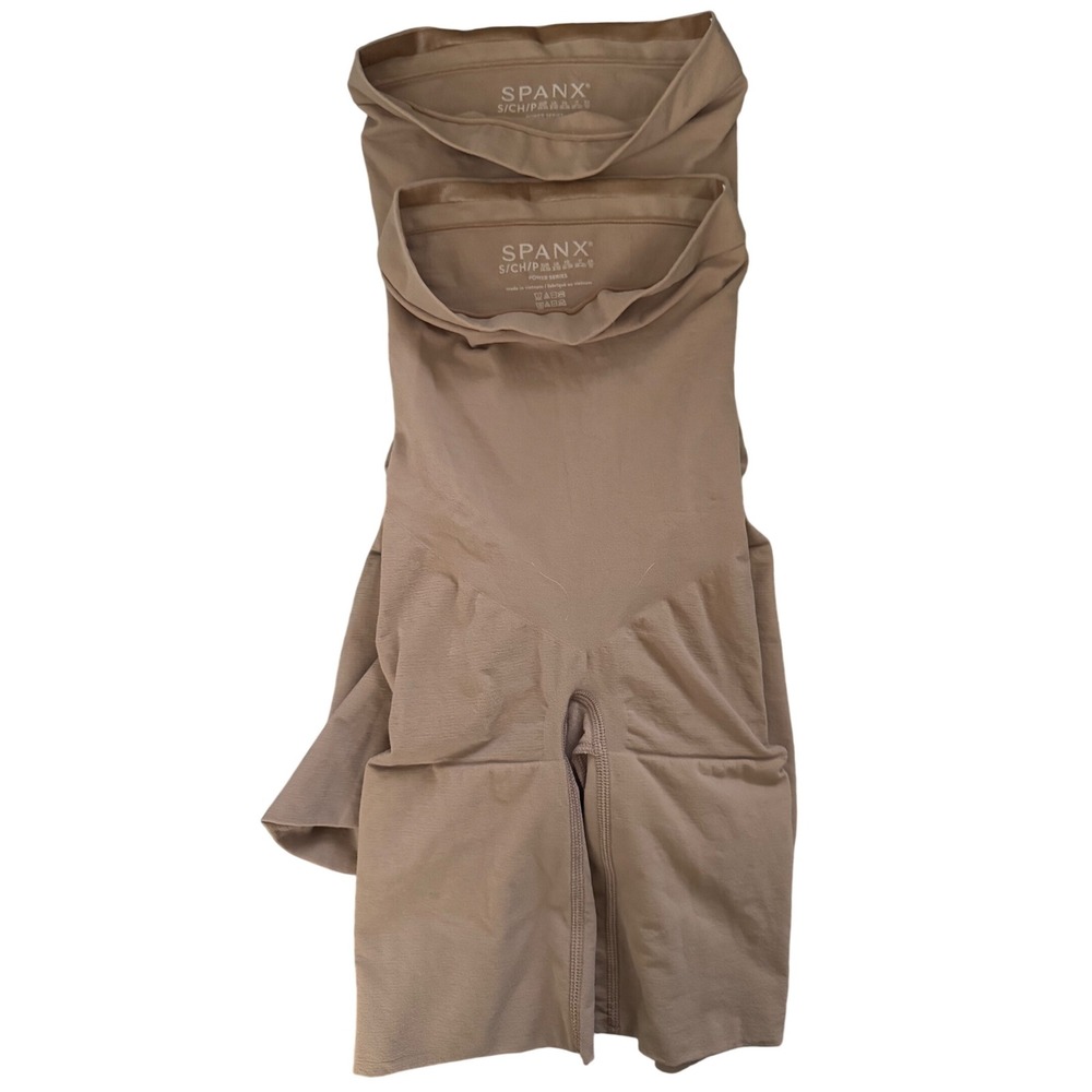 Bundle of 2‎ / SPANX Power Series High-Waisted Mid-Thigh Shaper / Size Small